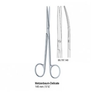 Scissors Metzenbaum curved 145mm delicate