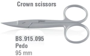 Scissors crown Pedo cur. 95mm