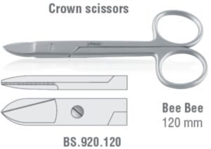 Scissors crown Bee Bee str. 120mm saw edge