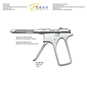 Brass Series Syringe intraligamental Pistol-Ject 1.8ml. metric