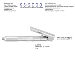 SS-2000 Syringe intraligamental P-Ject1.8ml. metric