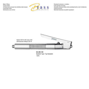 Brass Series Syringe intraligamental P-Ject 1.8ml. metric