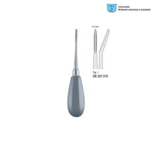 Elevator Bein 2mm fig. 1 deep curved