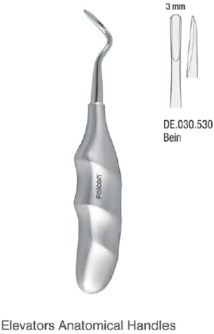 Elevator Bein Anatomical handle straight 3mm