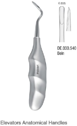 Elevator Bein Anatomical handle straight 4mm