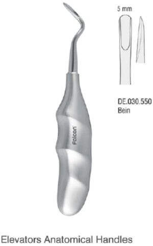 Elevator Bein Anatomical handle straight 5mm