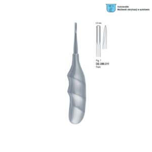 Elevator Flohr straight anatomical handle fig. 1