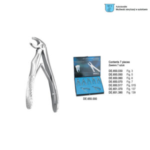 Extracting forceps children pattern set of 7