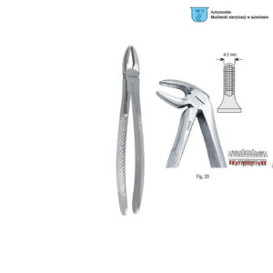 Extracting forceps European pattern fig. 33