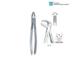 Extracting forceps European pattern fig. 75