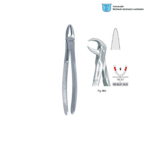 Extracting forceps European pattern fig. 86A