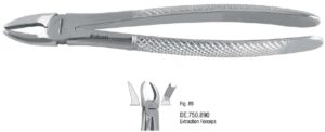 Extraction forceps European pattern fig. 89
