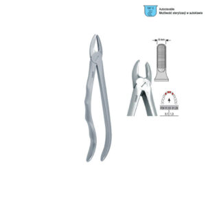Extracting forceps with anatomical handle fig. 1