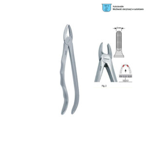 Extracting forceps with anatomical handle fig. 2
