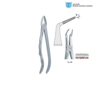 Extracting forceps with anatomical handle fig. 46L