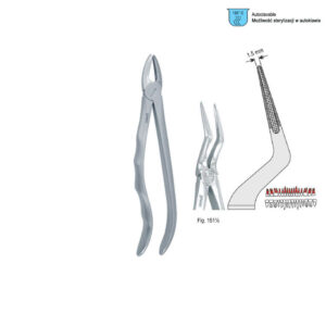 Extracting forceps with anatomical handle fig. 151 1/2