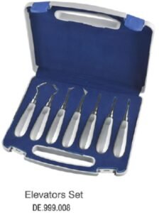 Elevators Thumb-Grip handle set of 7 — Extraction dental instrument by Falcon Medical