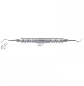 Classic-Lite Gingival cord packer Fischer serrated fig. 1 — Impression dental instrument by Falcon Medical