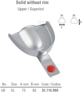 ID-Color Impression tray tray regular solid upper fig. 6, size XL — Impression dental instrument by Falcon Medical