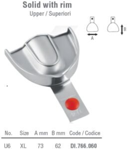 ID-Color Impression tray tray regular solid upper fig. 6, size XL — Impression dental instrument by Falcon Medical