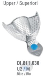 ID-Color Impression tray regular USA model perforated upper fig. 3, size M — Impression dental instrument by Falcon Medical