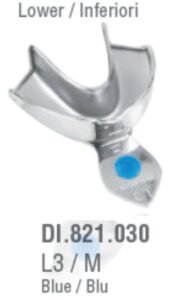 ID-Color Impression tray regular USA model solid lower fig. 3, size M — Impression dental instrument by Falcon Medical