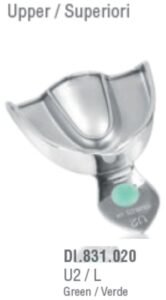 ID-Color Impression tray regular USA model solid upper fig. 2, size L — Impression dental instrument by Falcon Medical