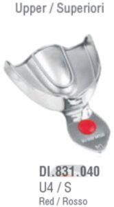 ID-Color Impression tray regular USA model solid upper fig. 4, size S — Impression dental instrument by Falcon Medical
