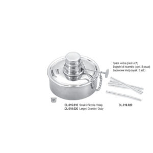 Deluxe alcohol lamp small with flame control knob