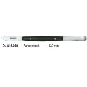 Wax knife Fahnenstock small with wooden handle 130mm