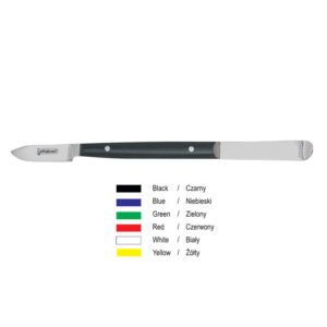 Wax knife Fahnenstock small plastic handle 130mm black