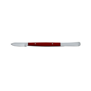 Wax knife Fahnenstock small plastic handle 130mm red