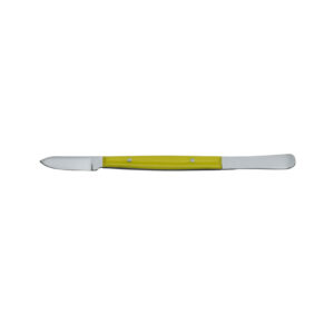 Wax knife Fahnenstock small plastic handle 130mm yellow