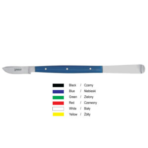 Wax knife Fahnenstock large plastic handle 175mm black