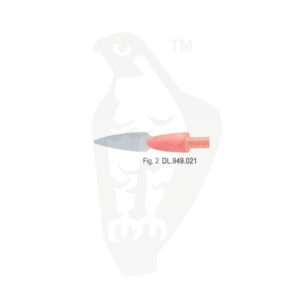 Super-flexible tip only for ceramic sculpturing instrument fig. 2, red