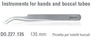 Keat buccal tube placing tweezers 135mm