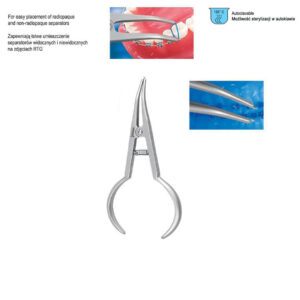 Elastomeric separators placing pliers