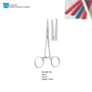 Elastomeric ligature placing forceps Falcon str. with hook 120mm