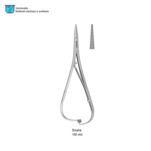 Elastomeric ligature placing forceps Smaha straight 140mm