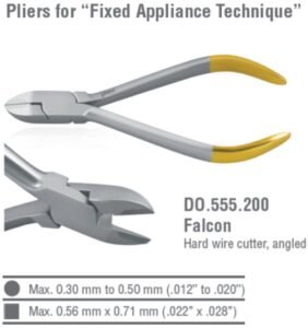 Falcon-Cut hard wire cutter 15° — Orthodontics dental instrument by Falcon Medical