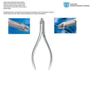 Pliers surgical ball hook crimping Falcon straight