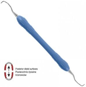 Easy-Color Curette Gracey standard de fig. 13/14 (Light Blue) — Periodontal dental instrument by Falcon Medical