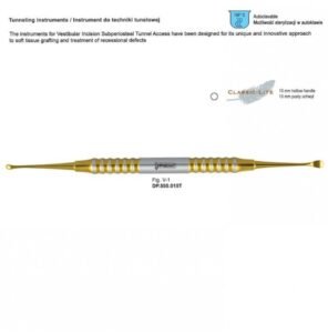 Classic-Lite Tunneling instrument de fig. V-1, TIN coated — Dental Surgery dental instrument by Falcon Medical