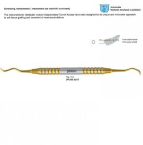 Classic-Lite Tunneling instrument de fig. V-2, TIN coated — Dental Surgery dental instrument by Falcon Medical