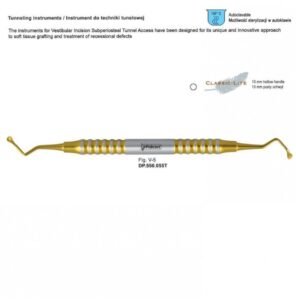 Classic-Lite Tunneling instrument de fig. V-5, TIN coated — Dental Surgery dental instrument by Falcon Medical