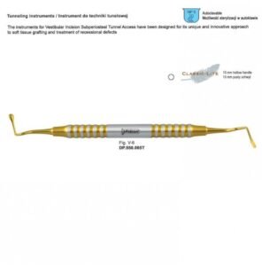 Classic-Lite Tunneling instrument de fig. V-6, TIN coated — Dental Surgery dental instrument by Falcon Medical