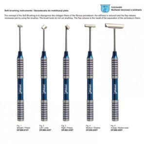 Classic-Lite soft brush kit of 5 in tray — Implantology dental instrument by Falcon Medical