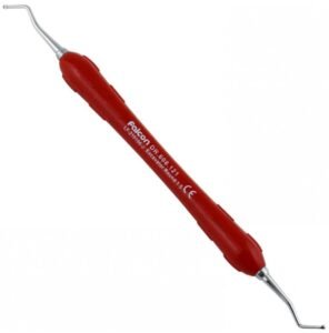 Easy-Color Excavator de round 1.5mm, fig. 63/64 (Red) — Restorative dental instrument by Falcon Medical