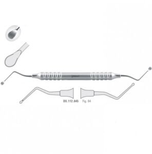Classic-Lite Bone curette de Lucas serrated fig. 84 — Dental Surgery dental instrument by Falcon Medical