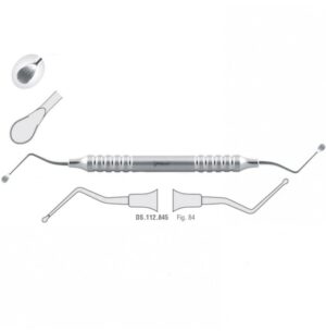 Classic-Lite Bone curette de Lucas serrated fig. 84